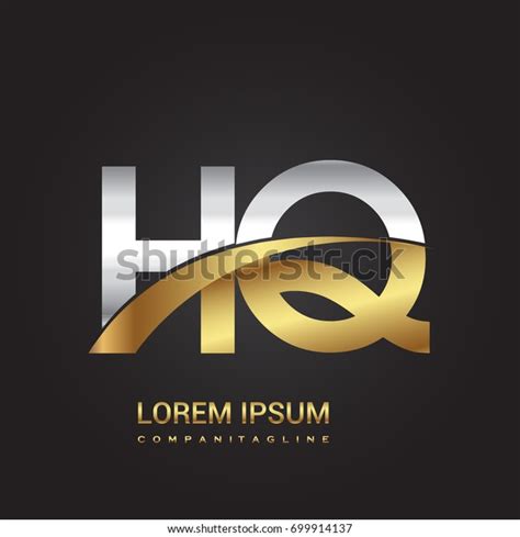 Initial Letter Hq Logotype Company Name Stock Vector Royalty Free
