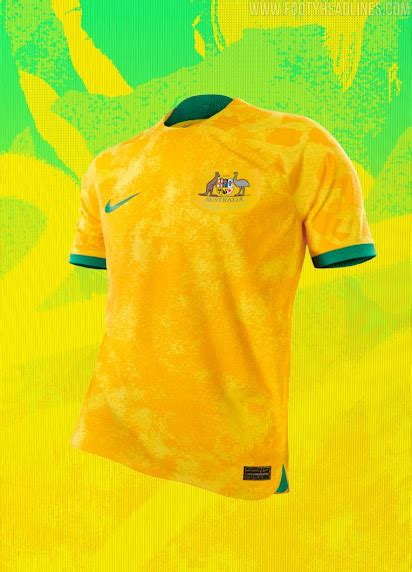 australia 2022 world cup home and away kits released footy headlines