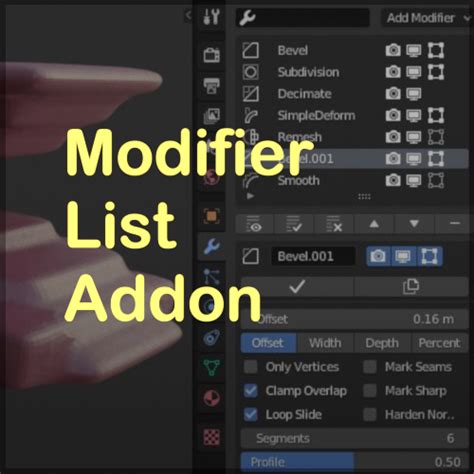 Modifier List Addon - Blender