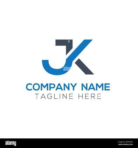Letter Jk Logo Design Vector Template Initial Linked Letter Design Jk
