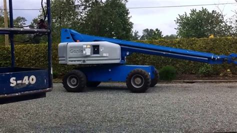 2000 Genie S65 Boom Lift In Action Youtube