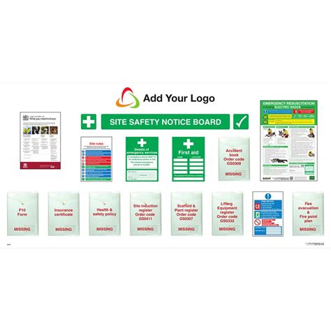 Site Safety Notice Board Site Communication Boards Add Your Logo