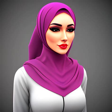 Hijab Girl 3d Arthubai