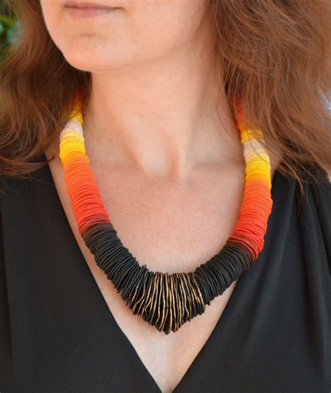 Big Bold Chunky Statement Necklace For Women Contemporary Etsy