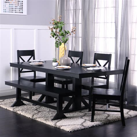 4,864 likes · 42 talking about this · 411 were here. Walker Edison Furniture Company Millwright 6-Piece Black Dining Set-HD60W2BL - The Home Depot