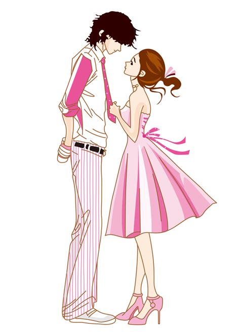 Download Love Couple Valentines Cartoon Romance Creative Day Clipart