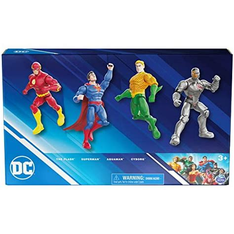 Dc Comics Justice League 4 Pack Figuras De Acción De 4 Pulgadas