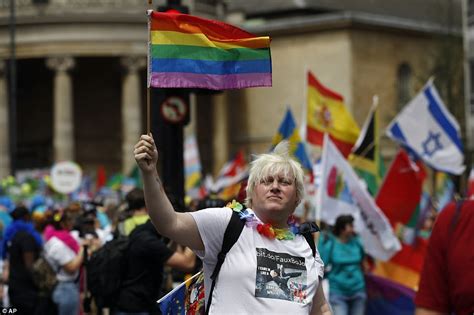 London Pride 1m People Gather For Uks Biggest Parade Daily Mail Online