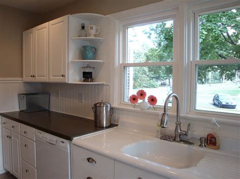 Remodelaholic | Kitchen Backsplash Tiles, Now Beadboard