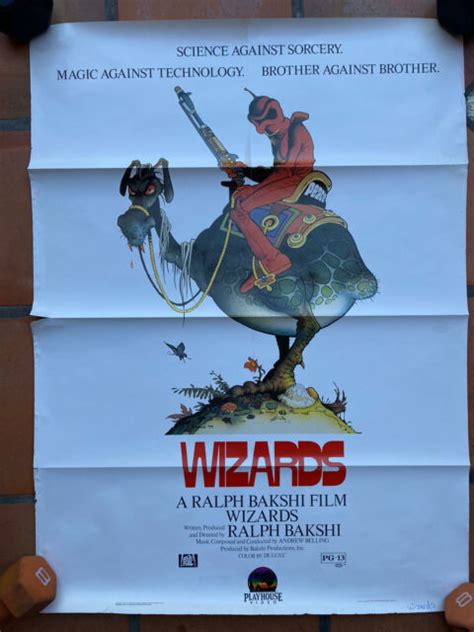 Wizards 1977 Original Os 27x38 Video Release Movie Poster Raplph Bakshi