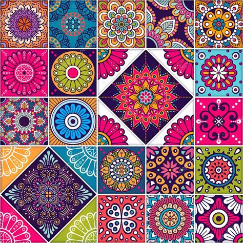 Ethnic Floral Seamless Pattern — Stock Vector © Vikasnezh 131809144