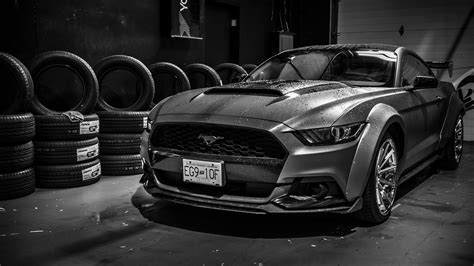 Ford Mustang Black Wallpaper Hd