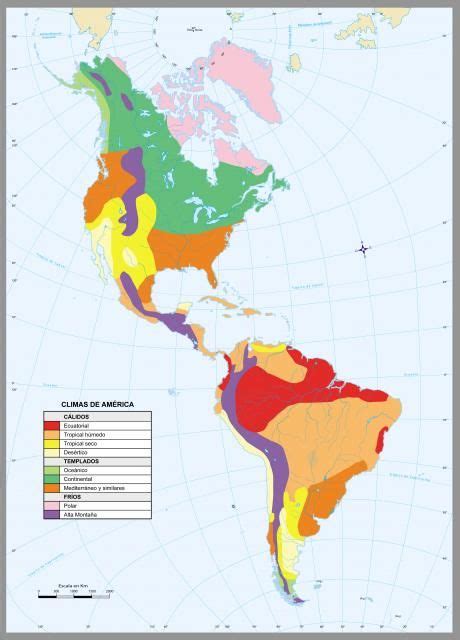 Mapa De America Mapa Físico Geográfico Político Turístico Y Temático