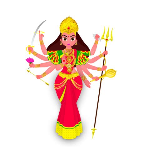 Maa Durga Png Picture Maa Durga Happy Navratri And Dussehra Graphic Design Durga Puja