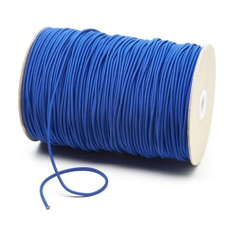 2mm Royal Blue Thin Fine Round Elastic Cord Kalsi Cords Uk Made