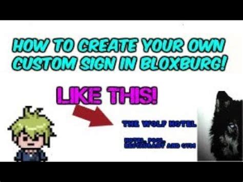 Then you just insert the decal id into the picture! ROBLOX Welcome to Bloxburg: How to create custom signs for ...
