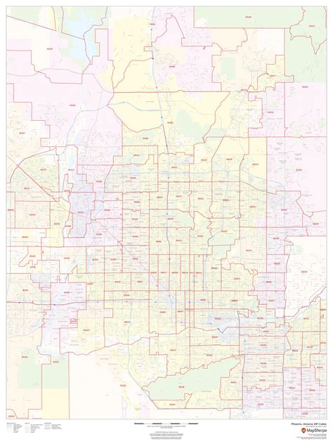 Zip Code Map Of Phoenix Las Vegas Strip Map
