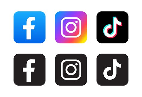 Logo De Facebook Instagram Y Tiktok Vector En Vecteezy Hot Sex Picture