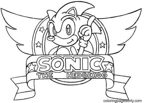 Christmas Sonic Coloring Pages