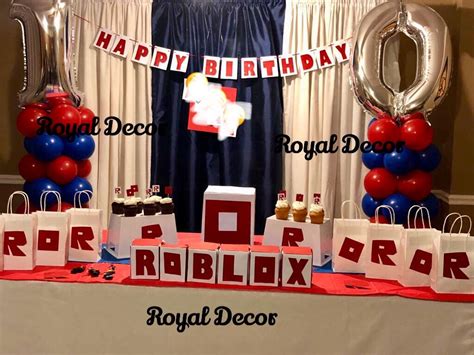 Roblox Theme Birthday Boy 10 Birthday Balloon Column Roblox Decor