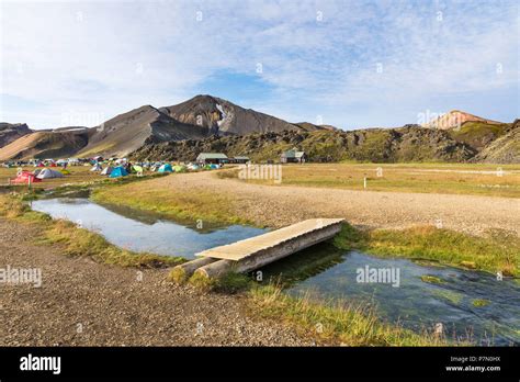 Landmannalaugar Campsite Fjallabak Nature Reserve Highlands Southern