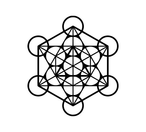 Cubo De Metatron Geometría Sagrada 11754862 Vector En Vecteezy