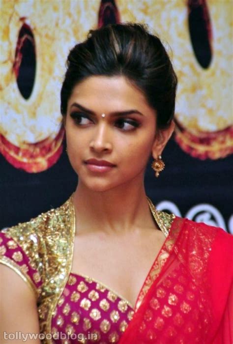 Bollywoodstarinfo Deepika Padukone In Hot Red Saree Pictures
