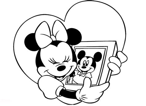 Minnie Y Mickey Mouse Bes Ndose Para Colorear Imagui