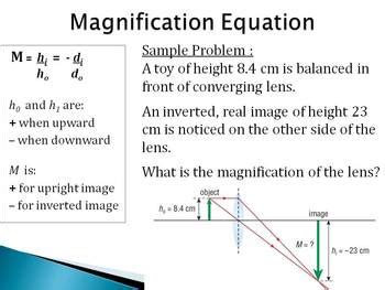 For a lens of negligible thickness and focal length f, the distances from the lens to an object, s1, and from the lens to its image, s2, are related by the the optic equation of the crossed ladders problem can be applied to folding rectangular paper into three equal parts. Thin Lens And Magnification Equation Pdf