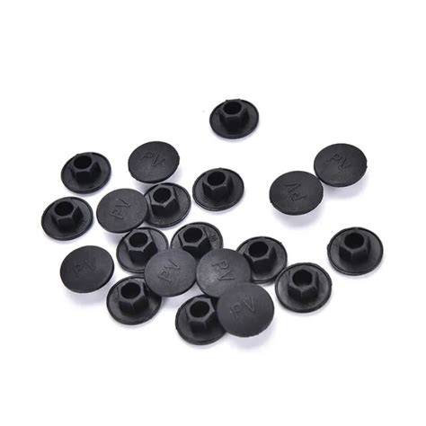 Littlegroot 20pcs Black Hex Socket Allen Bolt Screw Nut Hexagon Head