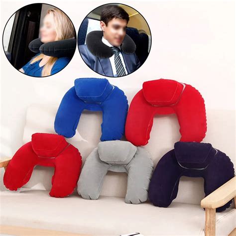New U Shaped Memory Foam Neck Pillow Car Breathable Travel Pillow Solid Neck Medical Portable