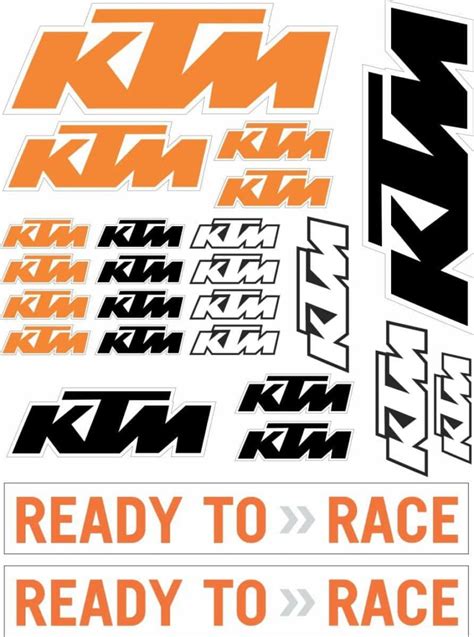 Ktm Sticker Set 25 Pieces For Motorcycles Brake Caliper Sticker