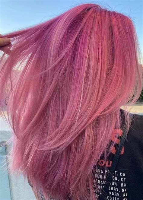 Gorgeous Pastel Pink Hair Color And Hair Styles For 2021 Pastel Pink