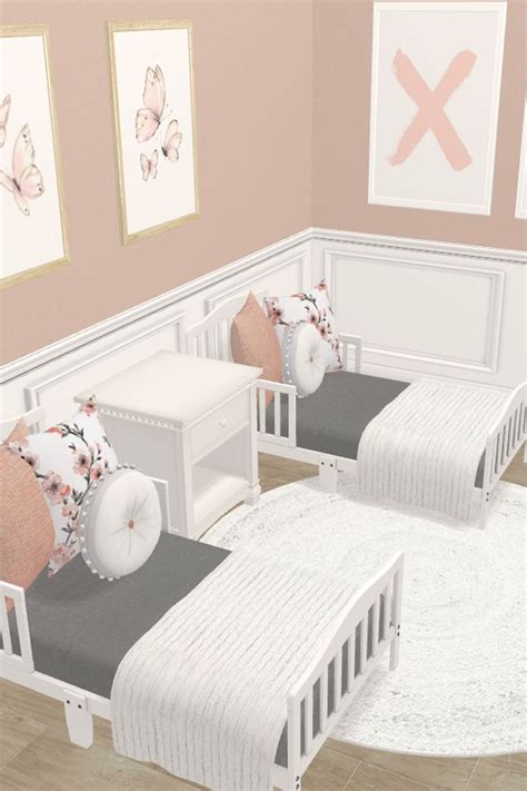 Twin Nursery Sims 4 Bedroom Sims Baby Sims 4 Cc Furniture