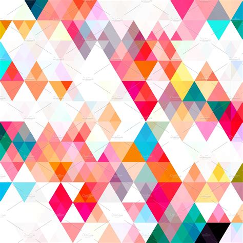 Triangle Color Pattern ~ Graphic Patterns ~ Creative Market