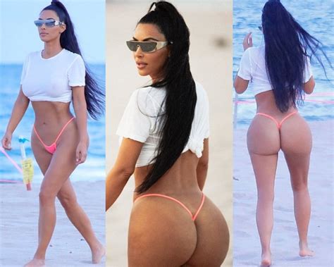 Kim Kardashians Gigantic Ass In A G String Jihad Celeb