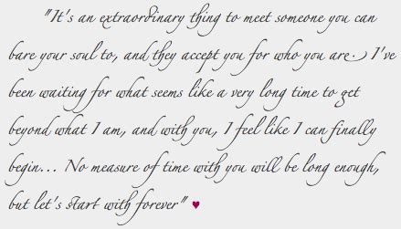 Any twihard can recall these twilight quotes and most likely made at least one of them their facebook status at one point or another. No measure of time with you will be long enough, but let's start with forever... ♥ | Wise words
