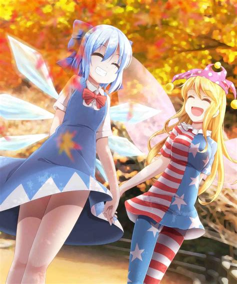 Cirno And Clownpiece Touhou Drawn By Evandragon Danbooru