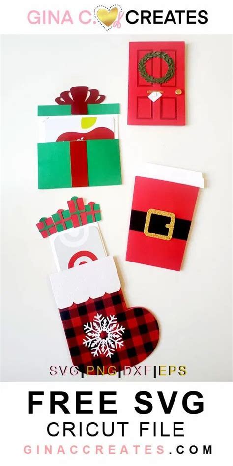 How To Make Christmas Gift Card Holders Gina C Creates Christmas Gift Card Holders Gift