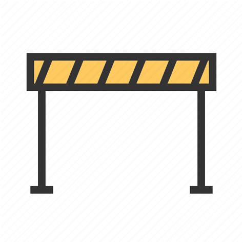 Barrier Hurdle Precaution Road Barrier Safety Icon Download On
