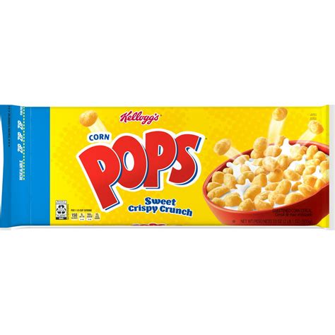 Kelloggs Corn Pops Breakfast Cereal Original Good Source Of 8