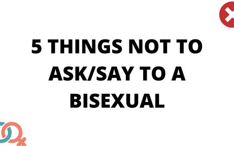 5 Things Not To Asksay To A Bisexual Unite Uk Bisexual Stereotypes