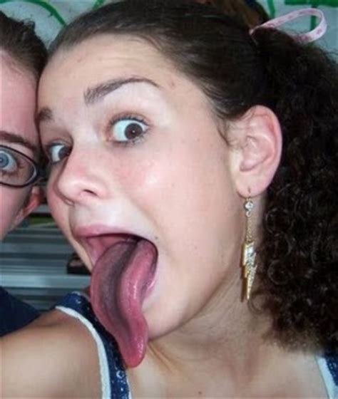 Girls Tongues Long Adapted For Sucking Licking