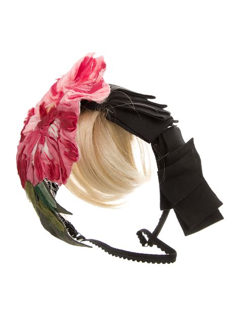 Dolce And Gabbana Floral Applique Hair Headband Accessories Dag181883
