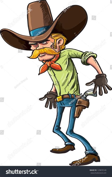 Rugged Handsome Wild West Cowboy In A Huge Stetson Hat