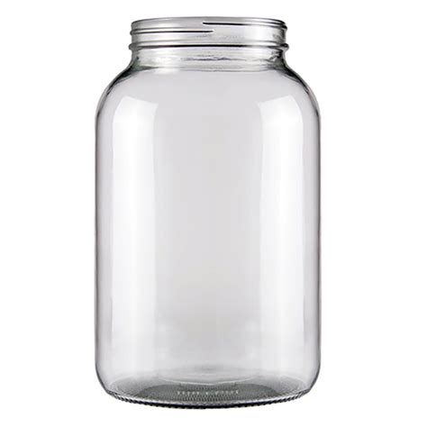 One Gallon Wide Mouth Glass Jar No Lid
