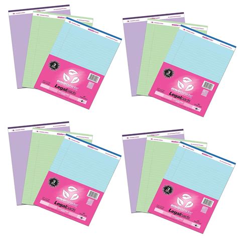 Roaring Spring Paper Products Roaring Spring Enviroshades X Assorted Legal Pad