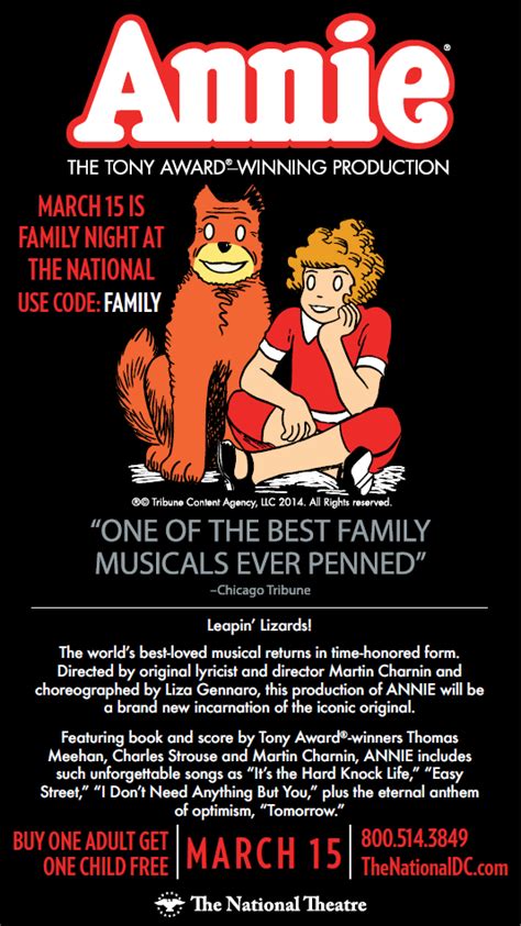 Resumen de annie el musical en broadway. Annie at The National Theatre~Family Night! - Mom the Magnificent