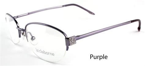 Buy Liz Claiborne Oval Designer Semi Rimless Eyeglasses Sunglasses 285 Semi Rimless Half