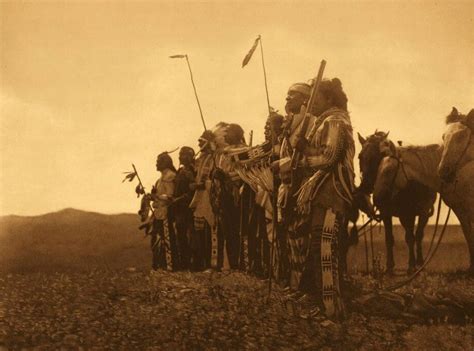 American Indians Awaiting The Scouts Return Atsina North